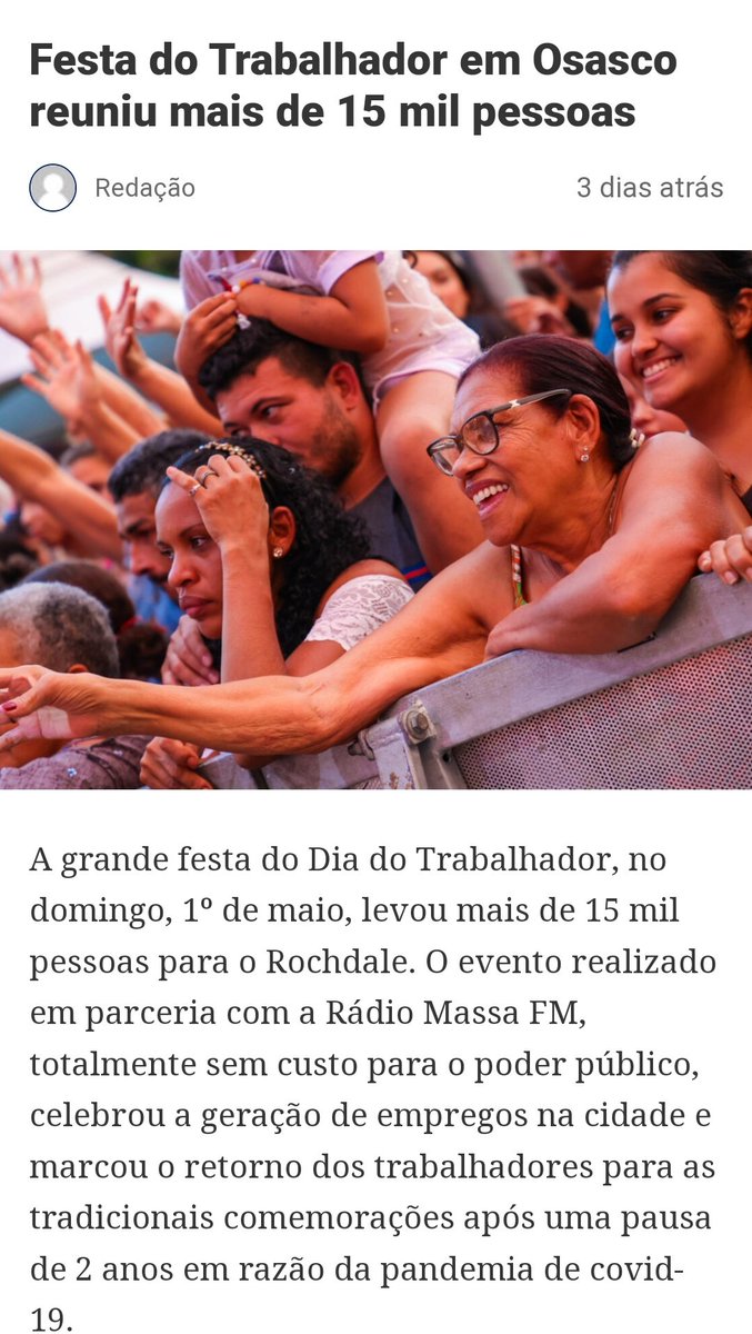 MortesSubitas's tweet photo. Show promovido em Osasco pela @massafm977 foram mais pessoas do que no showmicio do Pt de lula @LulaOficial é Daniela Mercury ( que fez de coração por 100 mil)
@danielamercury 

Parabéns Osasco https://t.co/PZQeInJ0Hn