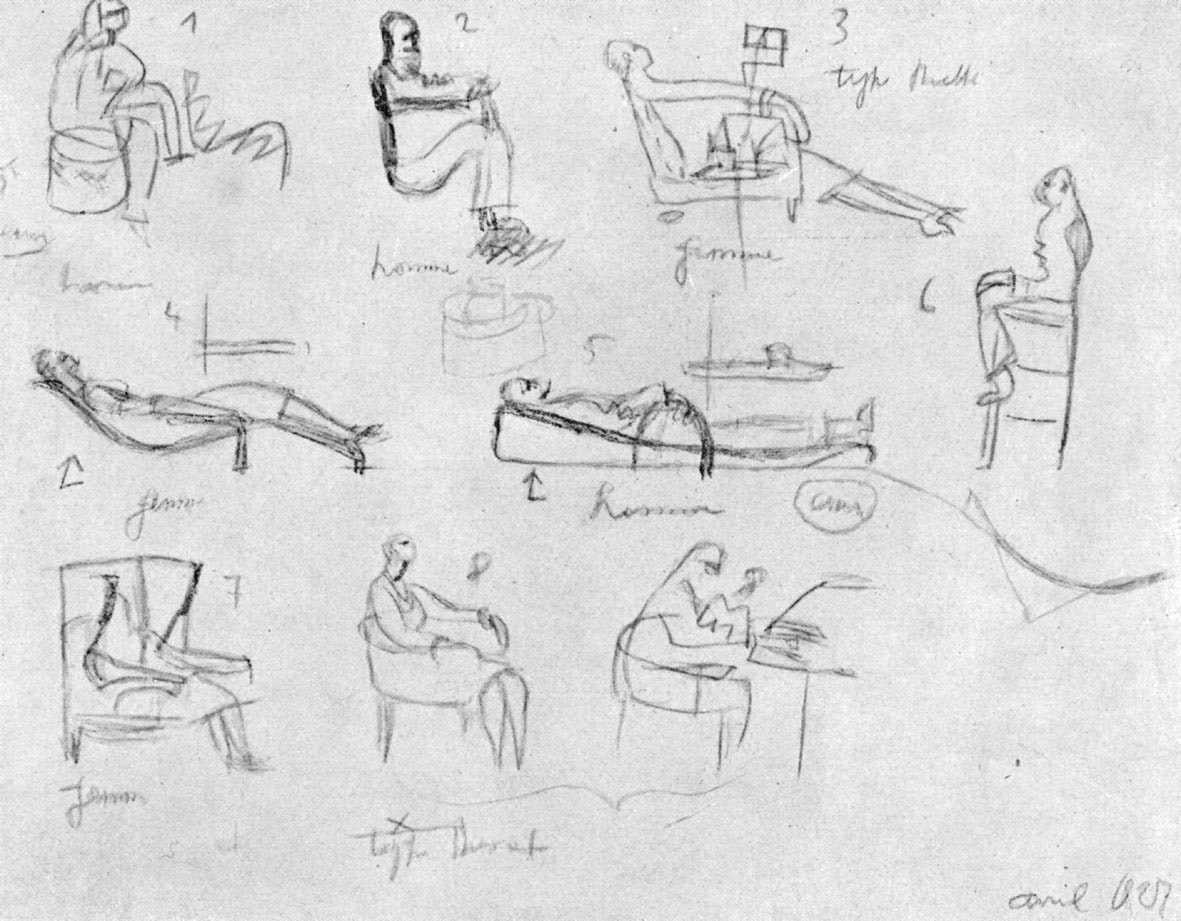 AisleOne's tweet photo. Furniture drawings by Charlotte Perriand, a pioneer of modernism. https://t.co/dhC0HI0G4q