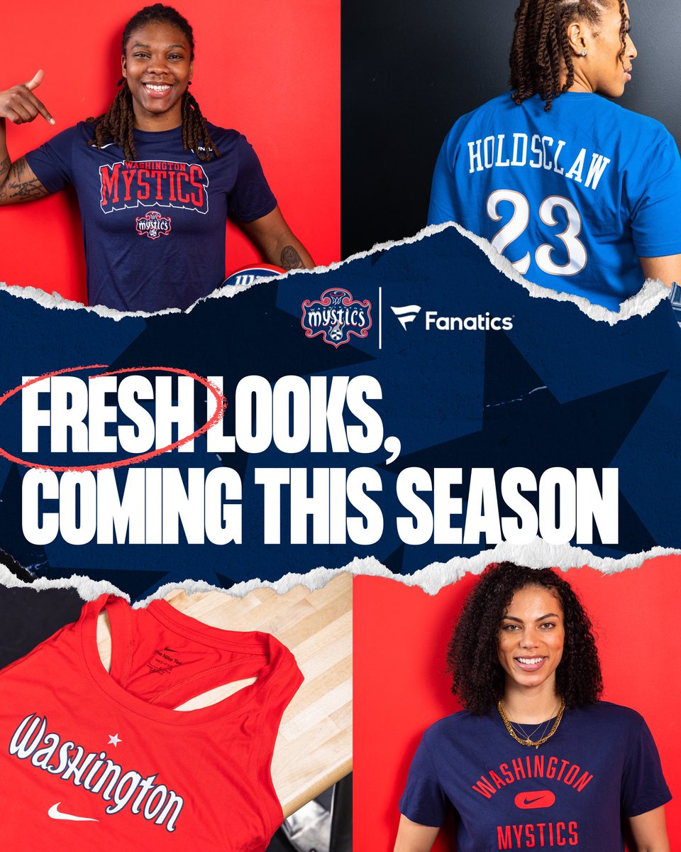 Excited for the @WashMystics home opener tonight at Entertainment and Sports Arena! Make sure you stop by the team store for exclusive new looks for the season. Follow us all season long for new product releases and more! #Mystics25 #WNBATipOff
