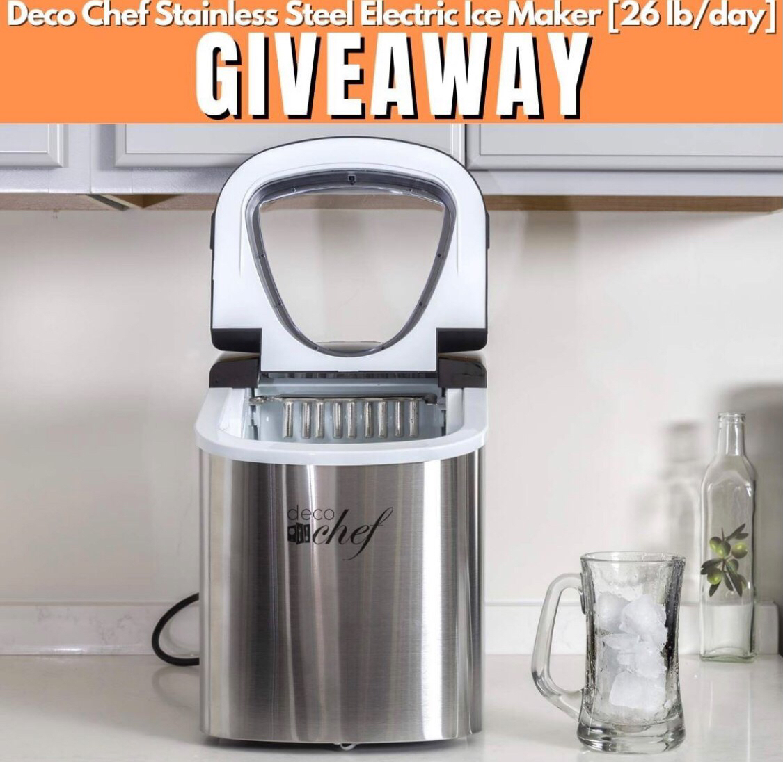 BUYDIG's tweet photo. 💥ICE MAKER GIVEAWAY ALERT💥

We are giving away a Deco Chef Stainless Steel Ice Maker!

To enter:
1. MUST FOLLOW US —> @buydig
2. RETWEET this post
3. TAG a friend who would love to win! (more tags= more entries)

For US Residents Only. Winner selected on June 1st! https://t.co/ZUb9Reeg5U