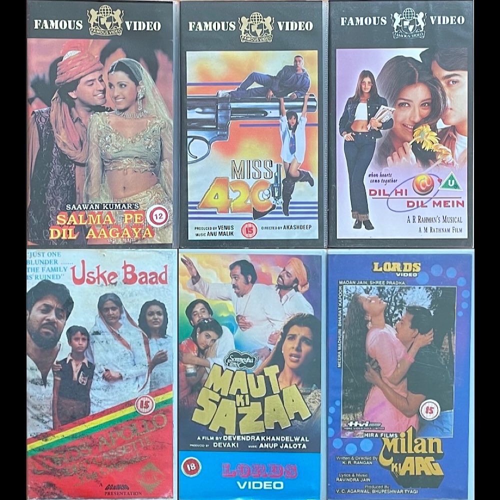 The_Retro_Singh's tweet photo. Currently got these mega rare & obscure movies for sale on VHS. Please message me for the individual eBay links for any you’re interested in 🙏🏽
https://t.co/bbrpaLEtn5
#Bollywood #BollywoodVHS #VHS #BollywoodVHSForSale #VHSForSale #Movie #Film #RareVHS #RareMovies #RareFilms https://t.co/QrQ6oeZXL4