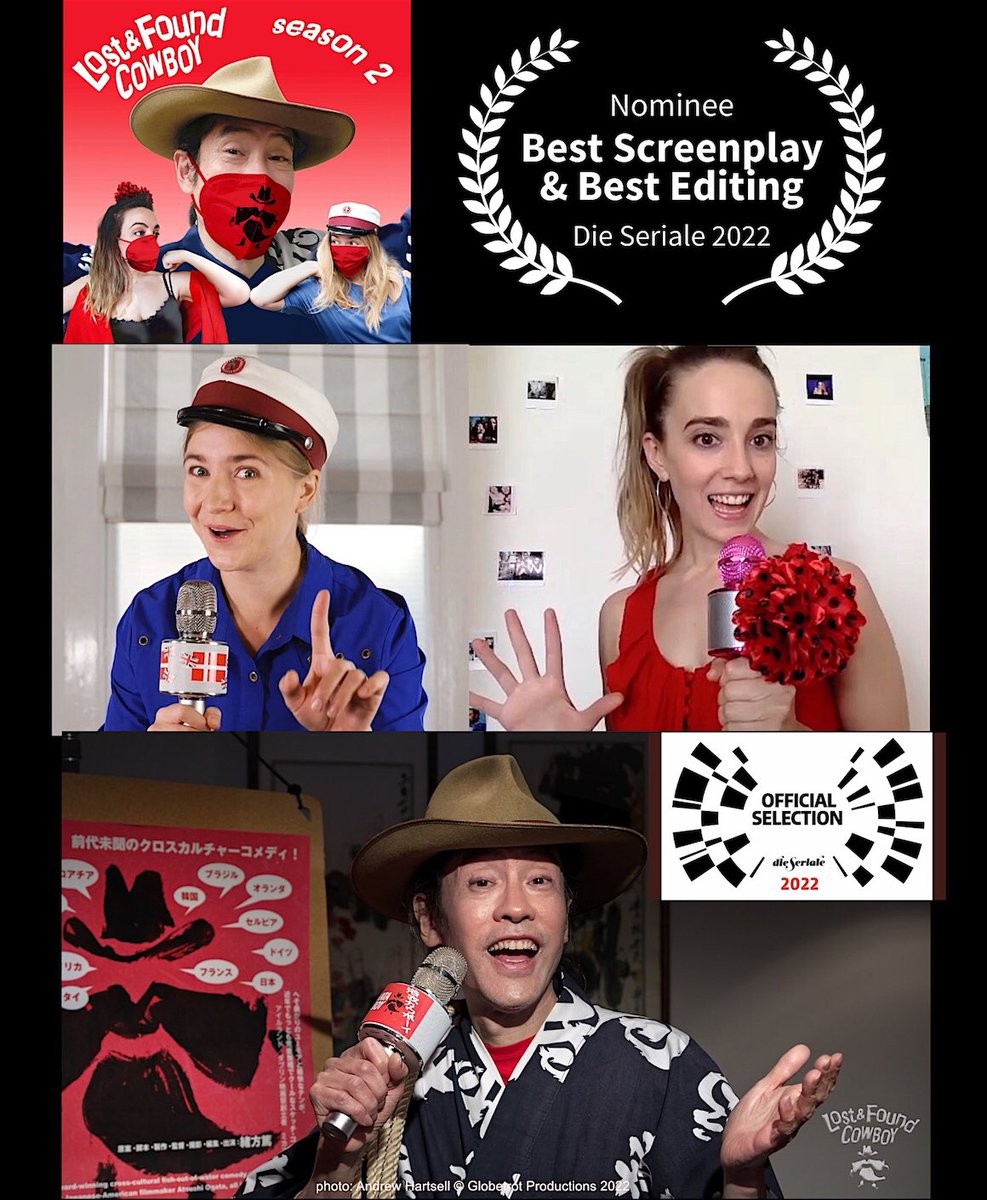 Thank you <a href="/dieSeriale/">die Seriale</a> for nominating <a href="/LostFoundCowboy/">LostFoundCowboy</a> for Best Screenplay &amp; Best Editing! <a href="/filmwritr4/">Chris Hadley</a> #Germany #screenplay #editing #festival #comedy #friendship #digitalseries #crossculture #artinspires #standup #flamenco #Madrid #London #Tokyo #lostfoundcowboy #yukatacowboy