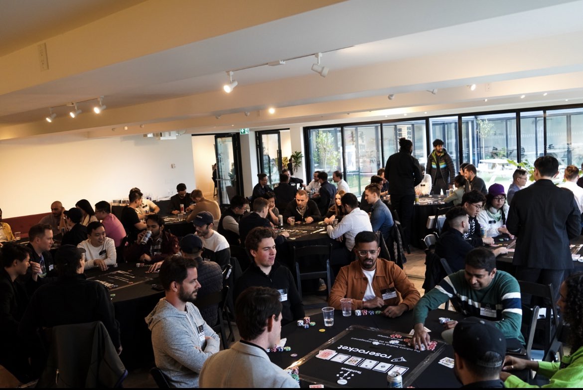 TechstackTO's tweet image. Thank you to everyone that joined us last night and made #TechStackTO 002 a huge success!! 

6000 chips 
100 guests 
12 tables 

What a great night ♠️

Can&apos;t wait to see everyone at the next one!
