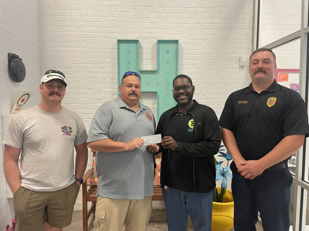 Thank you to the City of Wichita Falls Fire Department for donating $1000 to the Haynes Northwest Academy playground fund! We truly appreciate your support and donation. If you would like to make a contribution please click on the link below. 

wfisd.networkforgood.com/projects/15950…