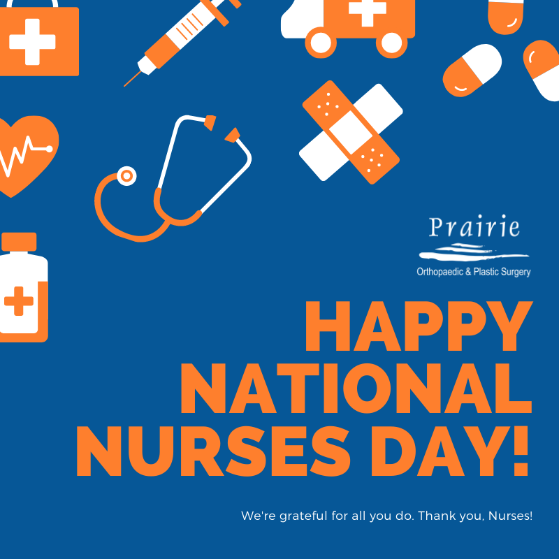 PrairieOrthoLNK's tweet photo. Happy National Nurses Day! We're grateful for all that you do. Thank you, Nurses! https://t.co/1Vk7of0HEu