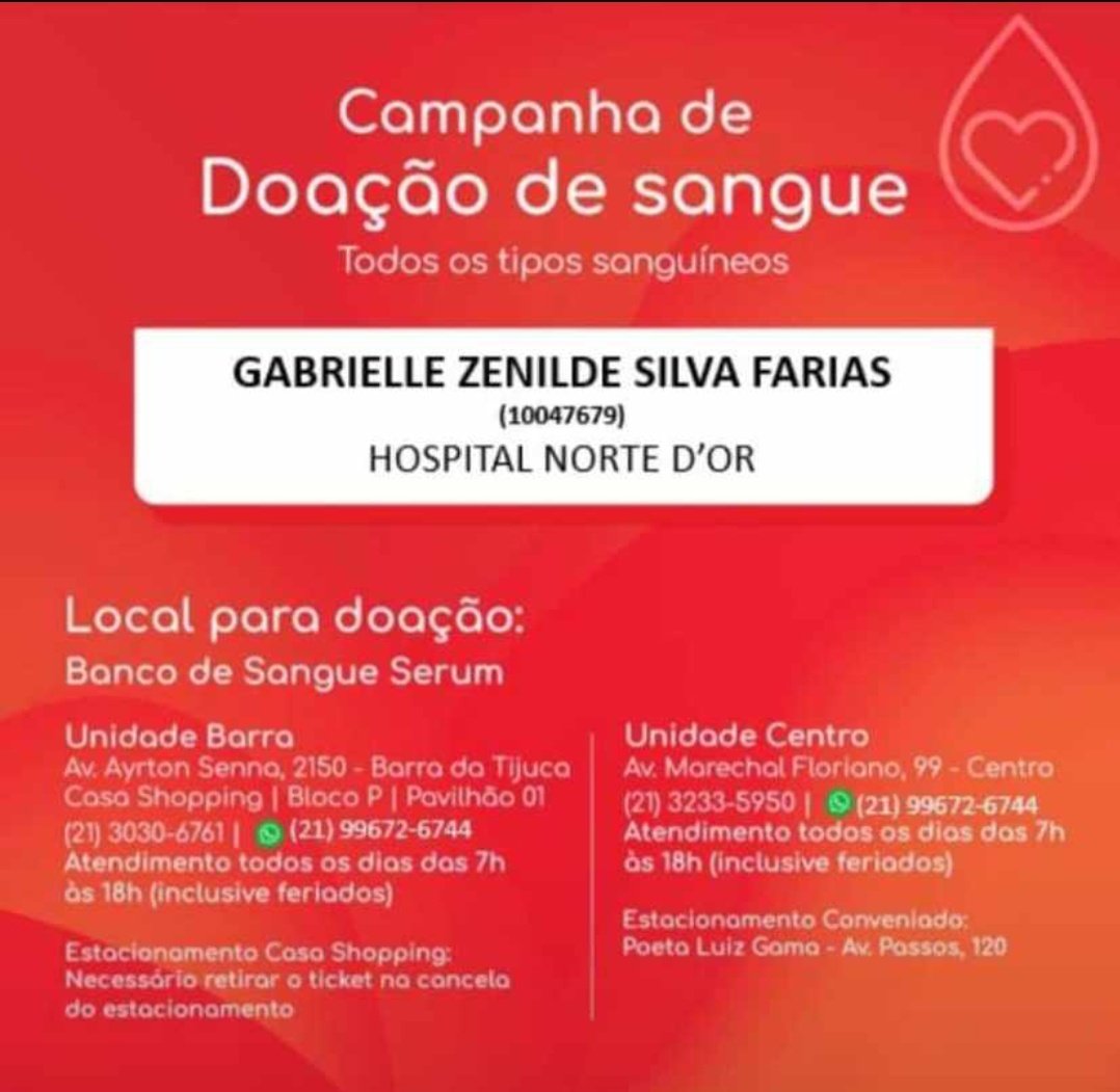 CumpridaMissao's tweet photo. Chegou a hora de se juntarmos em um só propósito que é ajudar á @gabiizsf .
Não importa time, rivalidade nem nada disso, o que importa é você ajudar de alguma maneira! Gabi sempre esteve com todos agora é hora de se juntarmos e estarmos com ela! Ajudem no rt..💪 #VaiDaTudoCerto https://t.co/hCSuutrQEy