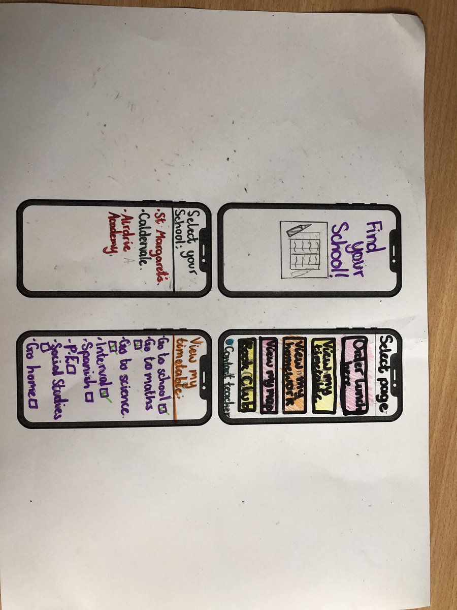 stserfs7's tweet photo. As our transition to high school gets closer (😱) we have started to design a Social Media app which can be used to help young people in the same position! The prototypes produced were both helpful and creative - I can’t wait to see the end result 🤩 https://t.co/3VbMC4YThY