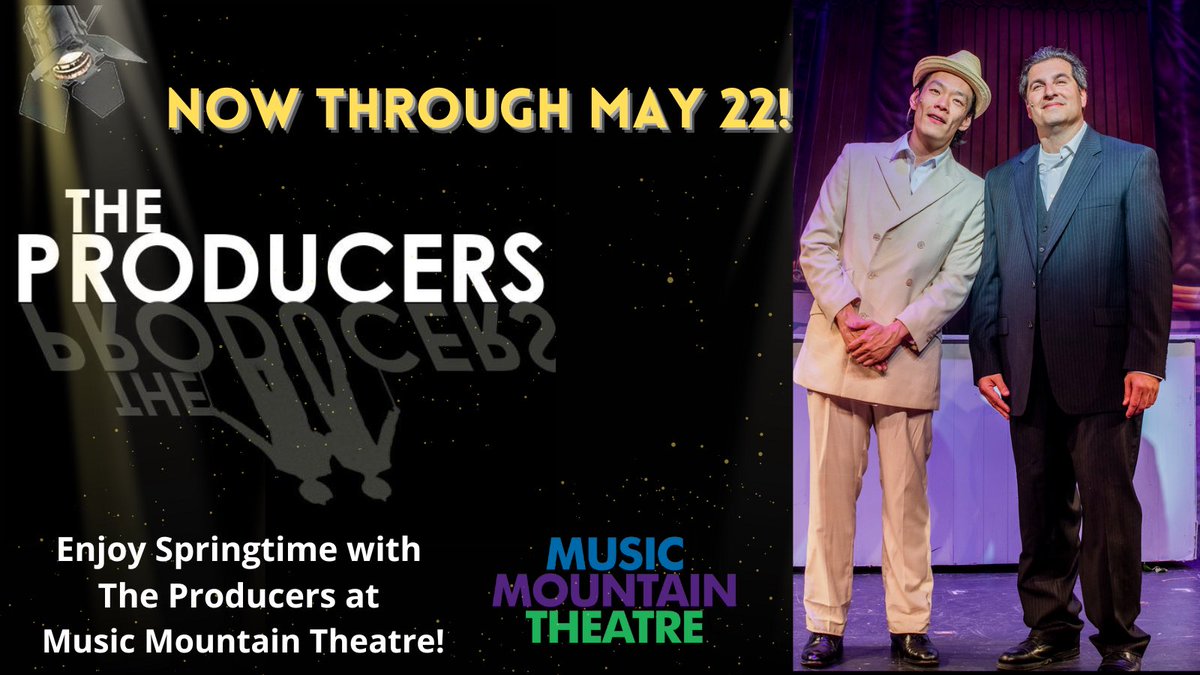 The Producers continues tonight and weekends through May 22!  #theproducers #buckscountypa #jerseytheatre