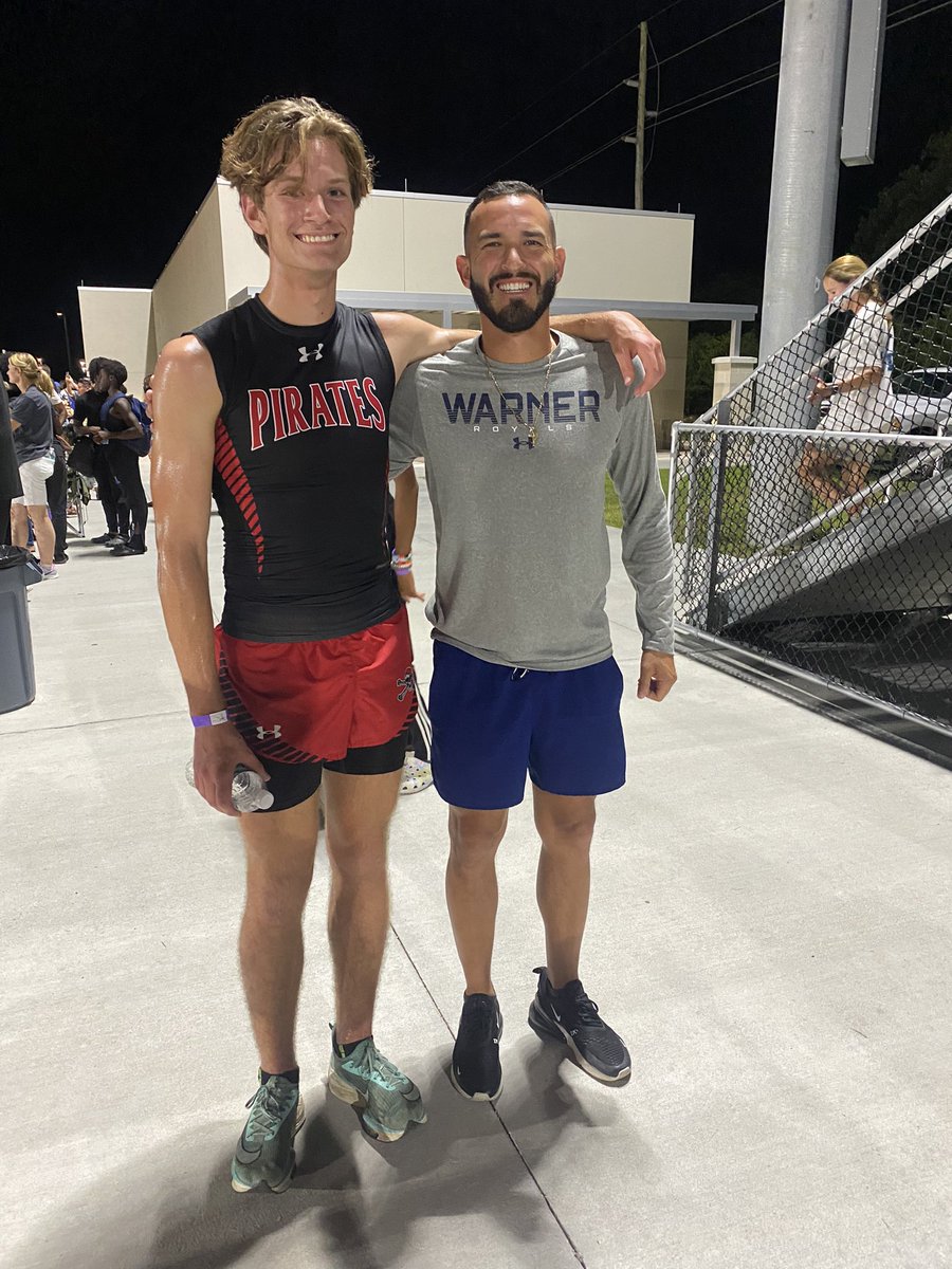 My 17 year old 800 m record of 1:56.8 got broken last night and I got to watch it! Congratulations Tyler Wadsworth! This guy ran a 1:55.5 and I think he had more in the tank! Great way to represent Port Charlottes great Track program. Good luck at the state finals! <a href="/FHSAA/">FHSAA</a>