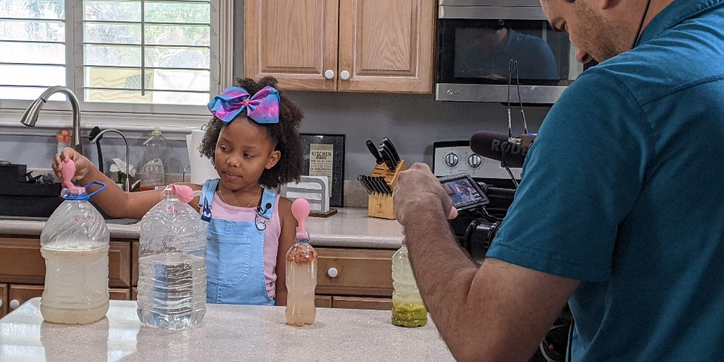 VegasPBS's tweet photo. Our STEAM Camp production team is hard at work on Season 3. Stay tuned for more details coming soon! #VegasPBS #STEAMCamp #STEAM https://t.co/WJexqZ9AIG