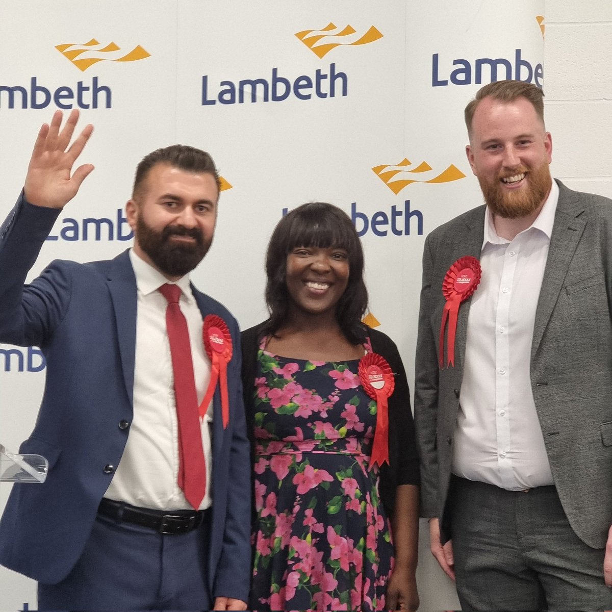 LambethLabour's tweet photo. 🗳️ LAMBETH ELECTION NEWS 🗳️

Sarbaz Barznji, Maria Kay and David Bridson have been elected as your local Labour &amp; Co-operative councillors for Brixton Acre Lane ward. 

Congratulations to Sarbaz, Maria and David! 🌹 #OnYourSide https://t.co/W49w4wEw3E