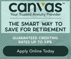CanvasAnnuity's tweet photo. Canvas Annuity now offers fixed crediting rates
up to 3.8%!

Just choose the term that’s right for you, complete a quick online application, and start earning more on your retirement savings.
It’s that simple!

Apply now at https://t.co/ko8t2fZ246! https://t.co/9KowNhMVjI