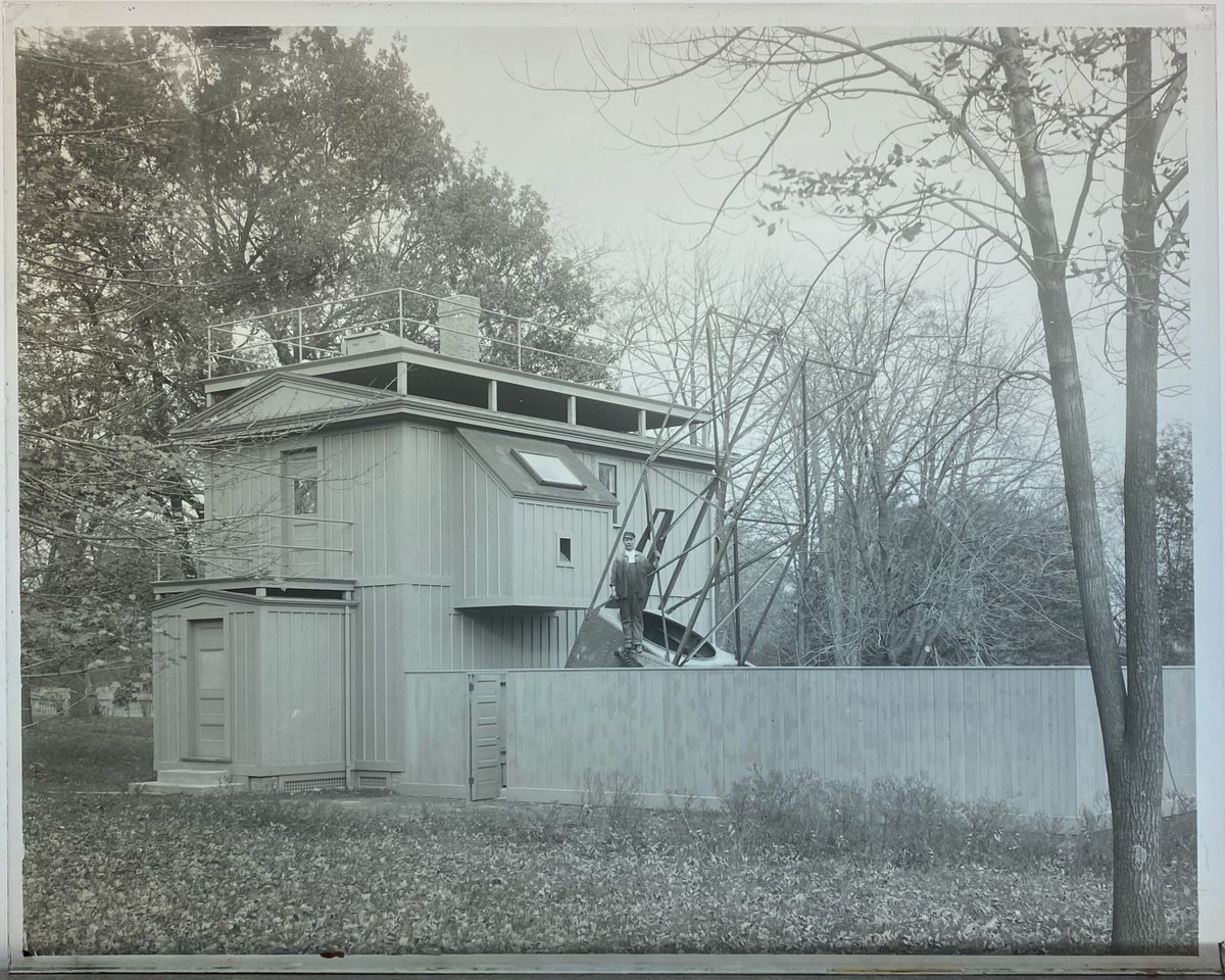 _GlassStars_'s tweet photo. The need to escape the #lightpolution of cities meant that @harvard College Observatory built various telescopes in more remote places. The struts of our 60in telescope blend into the forest in this 1905 photograph plate D12512.
#ArchivesTrees #archiveshashtagparty https://t.co/NLnkHwD1Tg