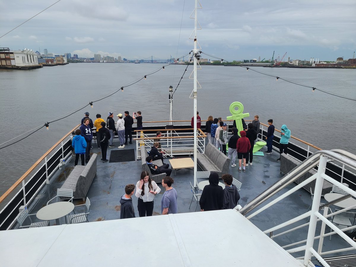 PRMPrincipal's tweet photo. We had a delicious lunch on the Spirit of Philadelphia cruise. The rain stopped, and we're able to enjoy some time outside. https://t.co/SsDriiB7cn