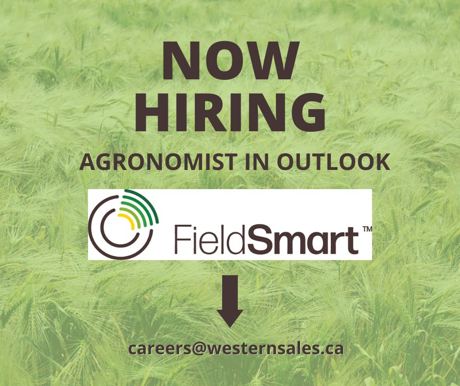 FieldSmartInc's tweet image. Are you passionate about Dirt, Data and all things Agronomy?
If so ~ we've got the job for you 🌱
We're hiring an Agronomist in Outlook immediately!
Check out the job details here ⬇
westernsales.ca/about-us/caree…