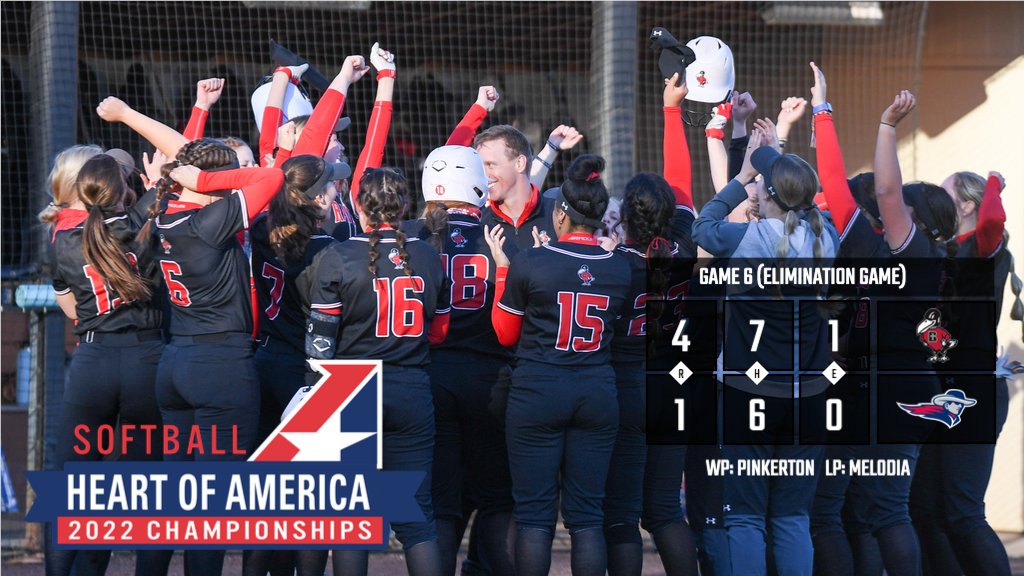 .<a href="/Raven_Softball/">Benedictine Softball</a> scores 4 unanswered to eliminate MNU from the #HeartSFB Championship Series with a 4-1 win. #UnleashGreatness