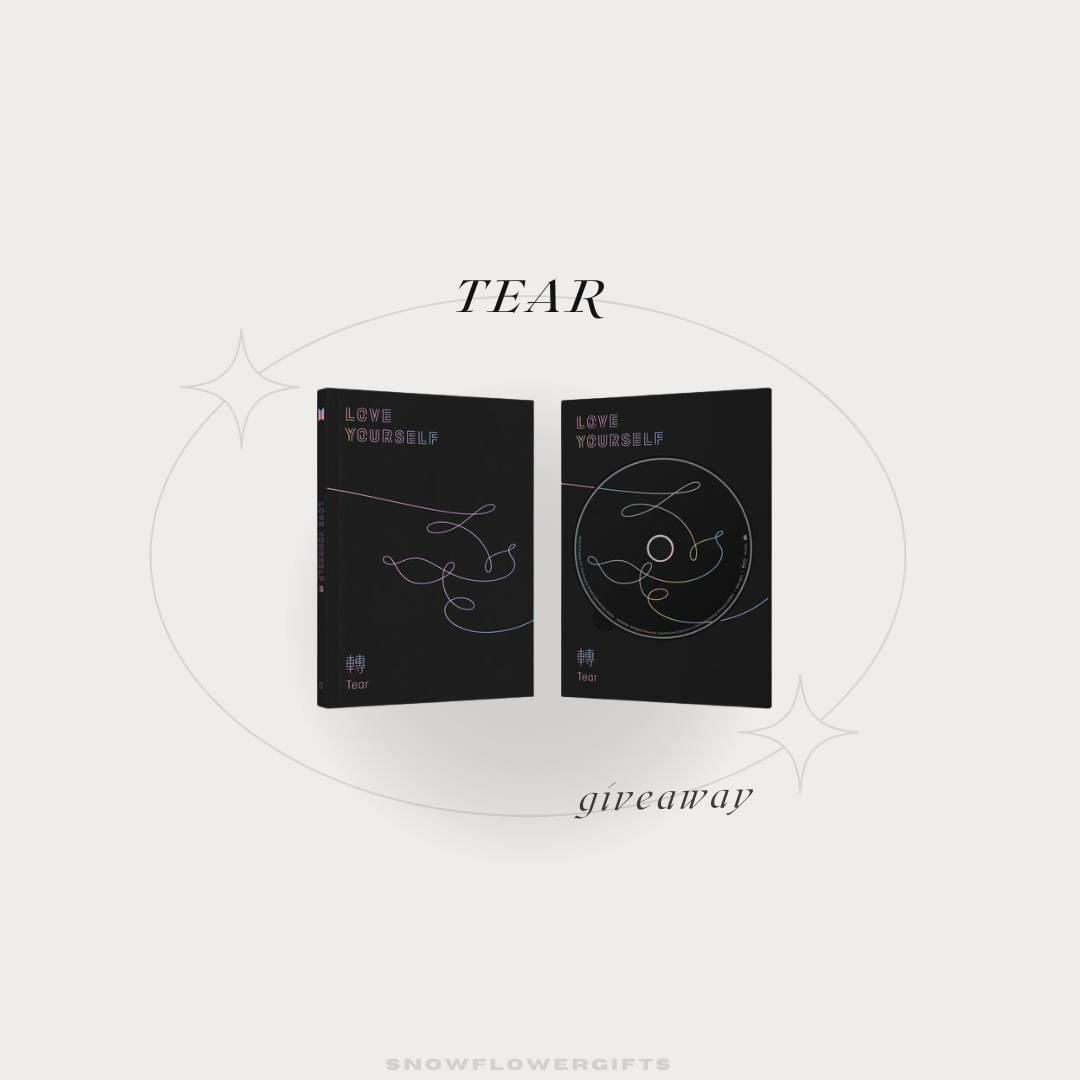snowflowergifts's tweet photo. 「 Tear Album Giveaway 」

— 1 winner | worldwide

› rt to enter◦
› ends in 24hrs ⊹
› see reply for info ⇣ 

— version r, sealed https://t.co/0DVmGamNMB