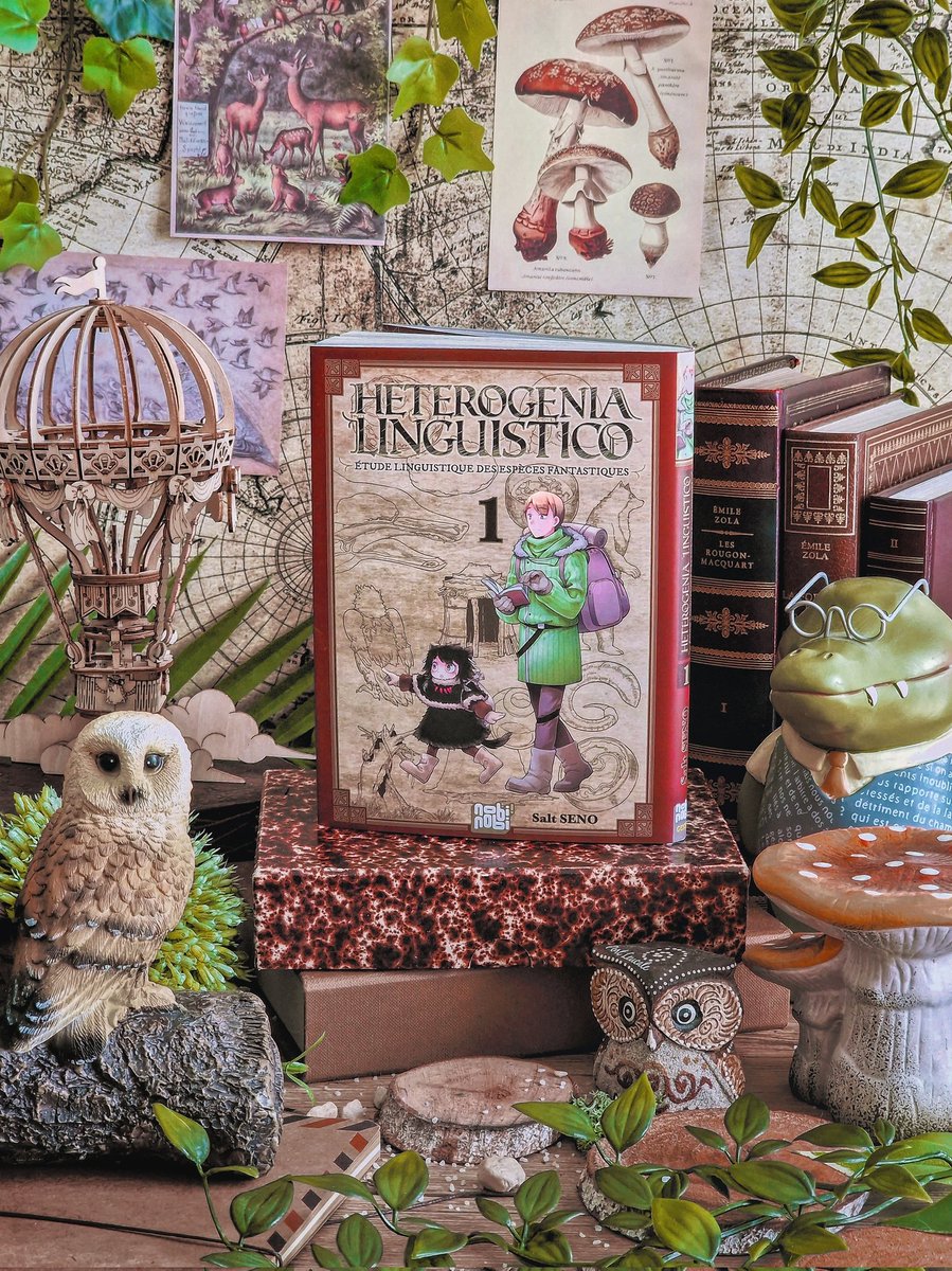 sandravkbook's tweet photo. Chronique : https://t.co/d7jpKRieZQ Un manga qui vous emmène explorer l'Outremonde et ses créatures fantastiques aux côtés de Hakaba et son guide : la petite Susuki (moitié fille moitié loup) ! #heterogenialinguistico #nobinobi #fantasymanga #genki #saltseno https://t.co/x1xiTck6Ay