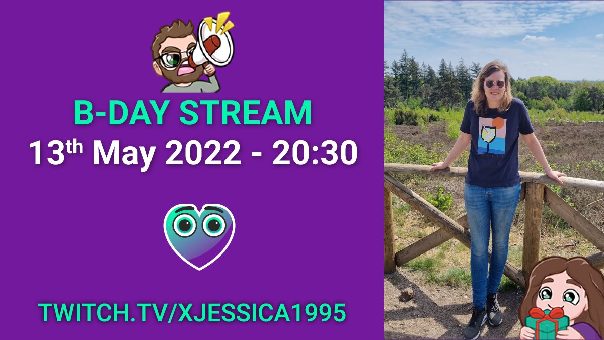 xJessica1995TV's tweet photo. Birthdaystream comming up - gonna play party games like gartic phone, skribbl, golf with your friends, pummel party, stream will be in dutch and english 🙂 https://t.co/9UhcMBth9O