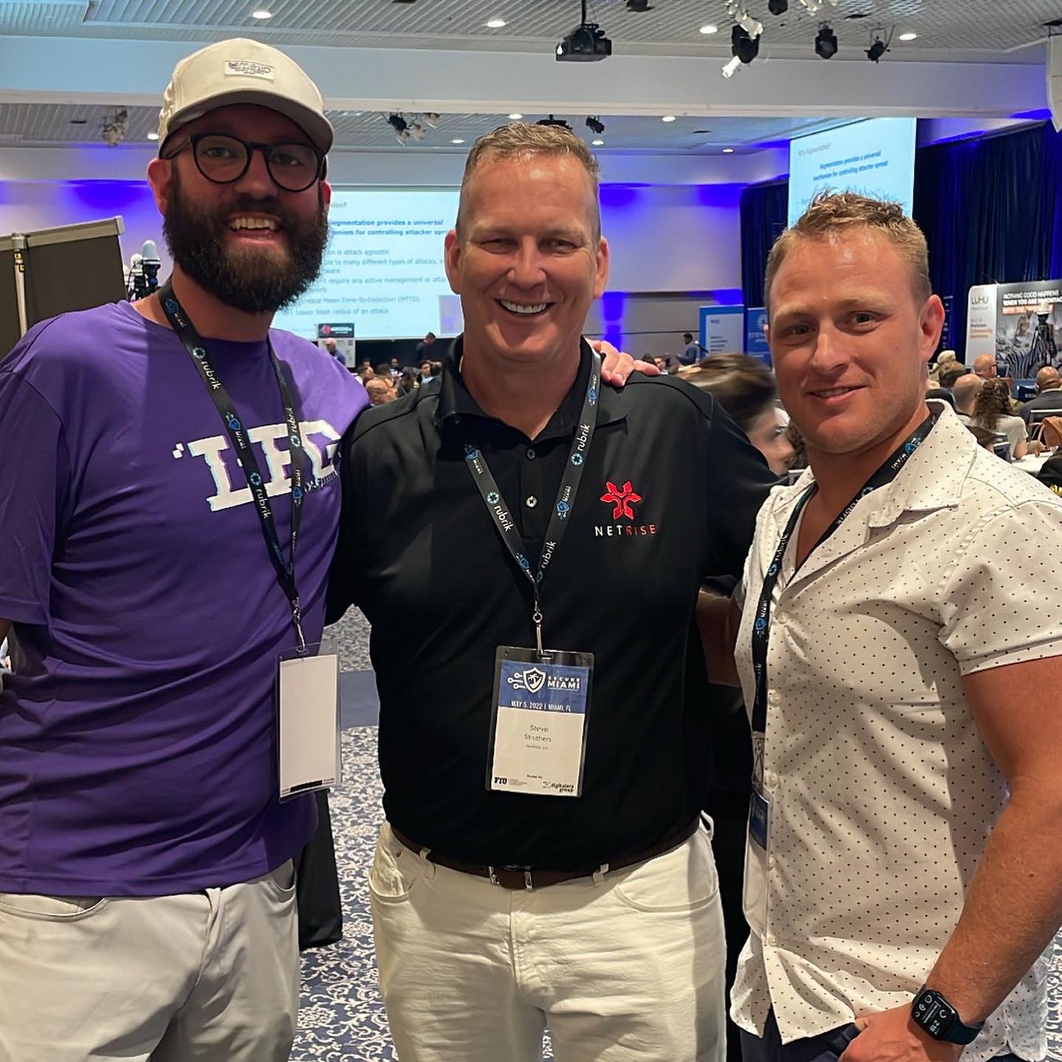 cyvatar's tweet photo. 🔒 #securemiami was a success! Our co-founder @MrCraigGoodwin spoke on a fascinating panel about Blockchain, Metaverse, and IoT, &amp; the booth was bustling with people intrigued about our forward-thinking cybersecurity solutions. Happy Cinco de Mayo &amp; see ya next year, Miami!🌴 https://t.co/DMiCSfoOPC