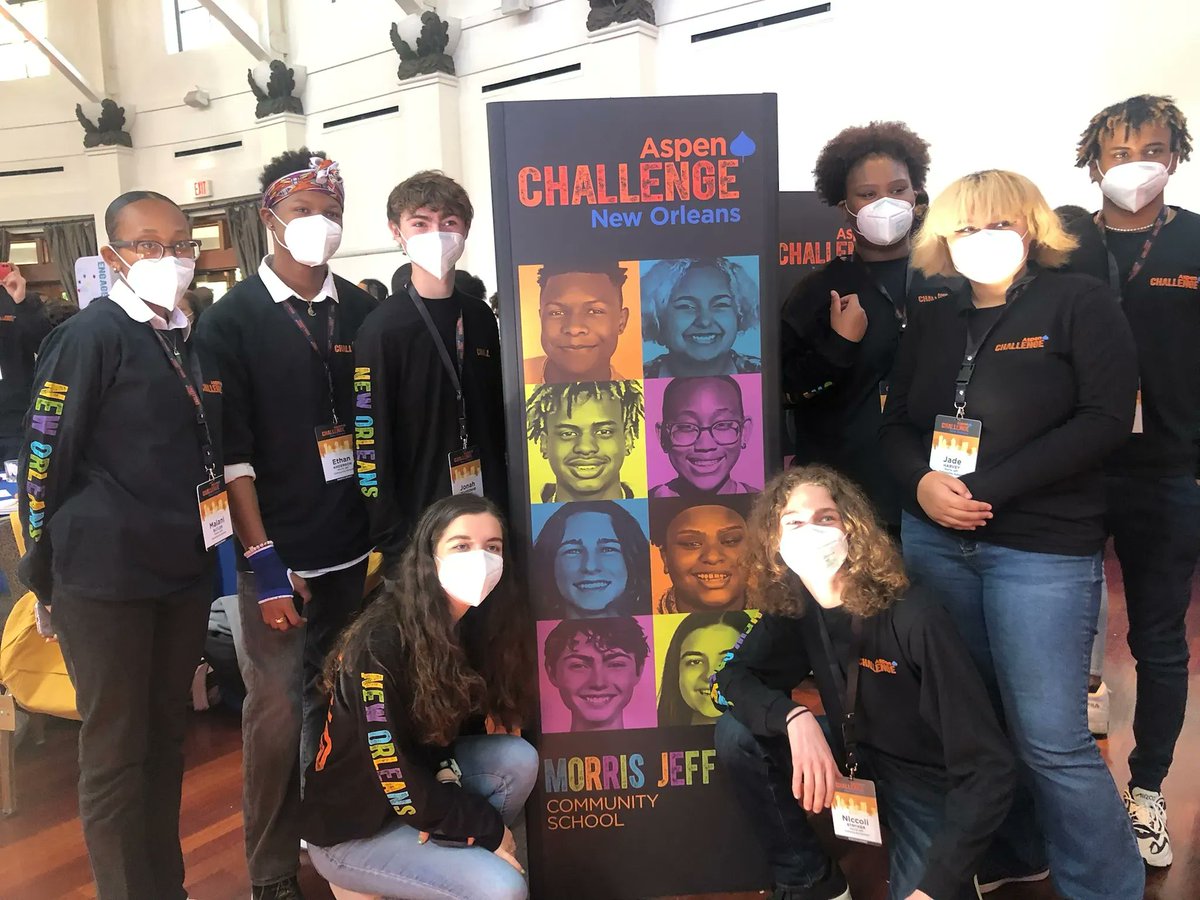 morrisjeff's tweet photo. Congrats to our Aspen Challenge team! Together, they spearheaded a kindness mentoring program called K.E.E.P. New Orleans at the Lopez campus. Younger students participated in kindness activities organized by high school mentors. Follow their work on IG - k.e.e.p.neworleans https://t.co/xhGw68npF5