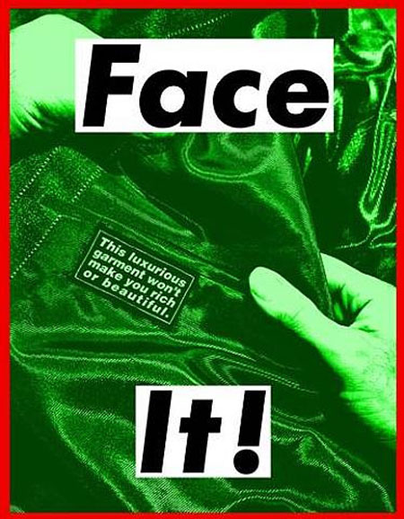 BKrugerArtist's tweet photo. Face It (Green), 2007 #barbarakruger #kruger https://t.co/ciA8r2lFOm