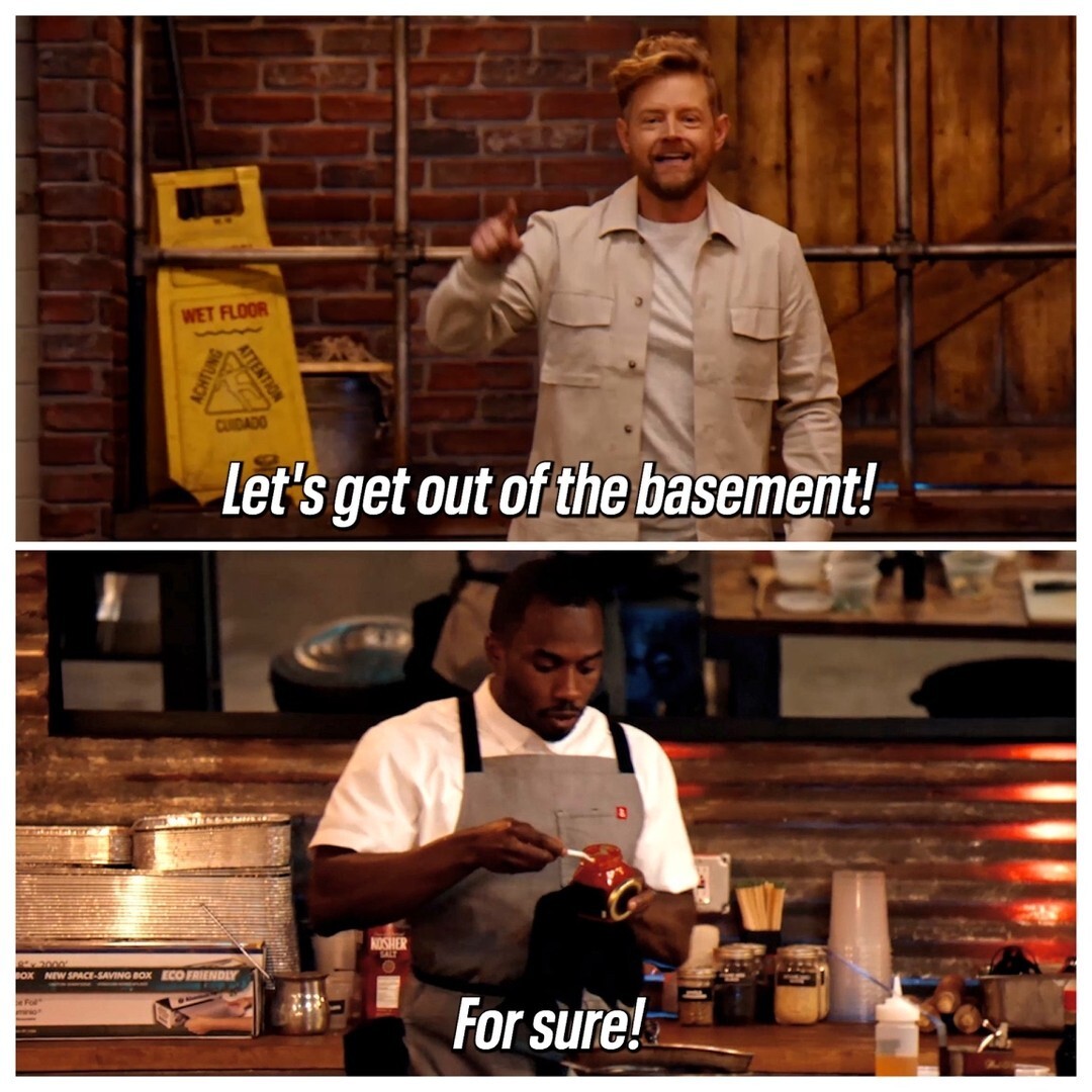 FoodClubFOX's tweet photo. No one likes the basement. 😂 

📺: #NextLevelChef https://t.co/qG16PbPsKU