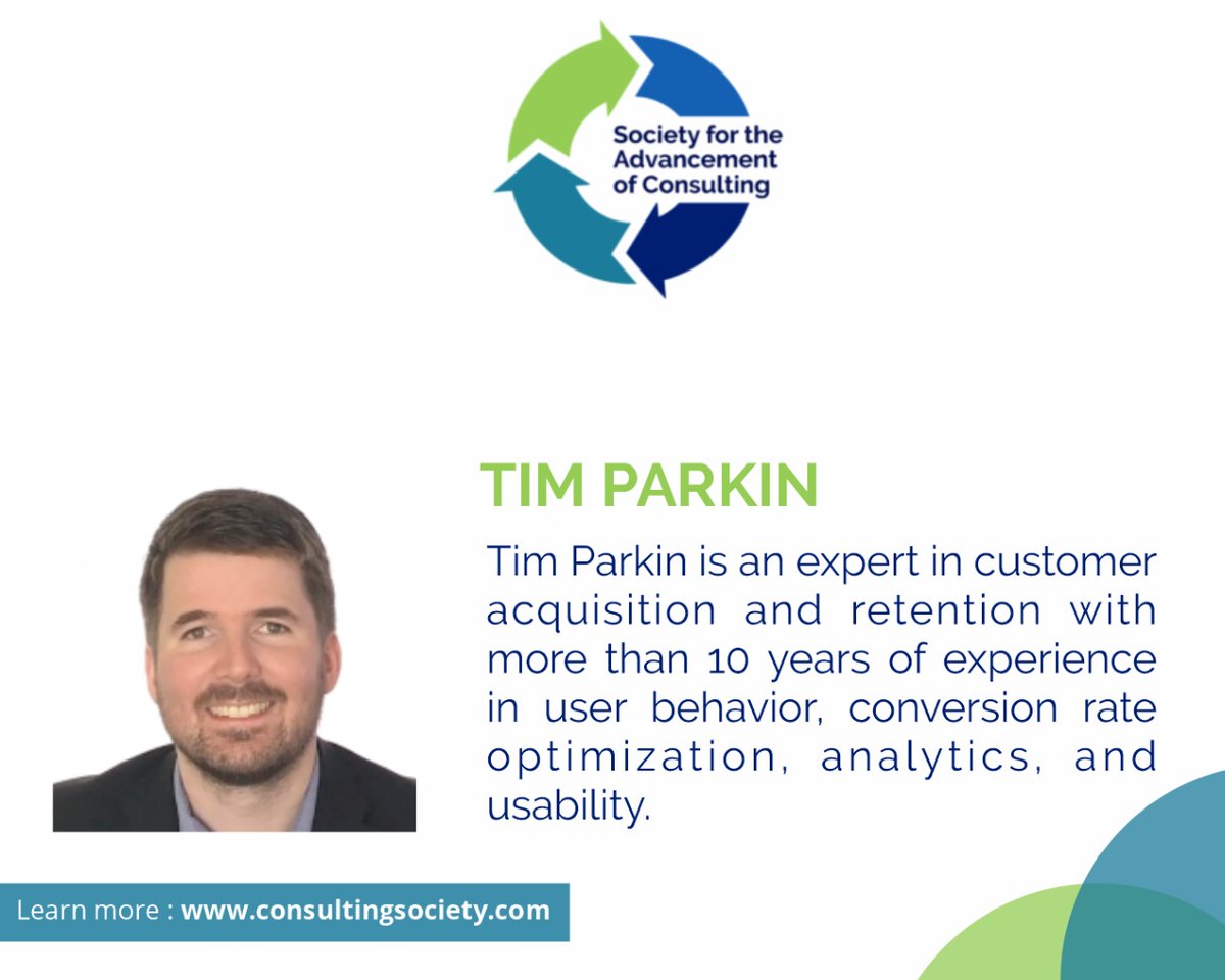 ConsultingAssn's tweet photo. Tim is a consultant, author, and speaker who advises clients nationally across a wide range of industries including travel, hospitality, e-commerce, transportation, telecommunications, banking, and more. 
https://t.co/UCnRA1rozo
#SAC #BusinessConsultants #ConsultingSociety https://t.co/Ep2yhlZvLY