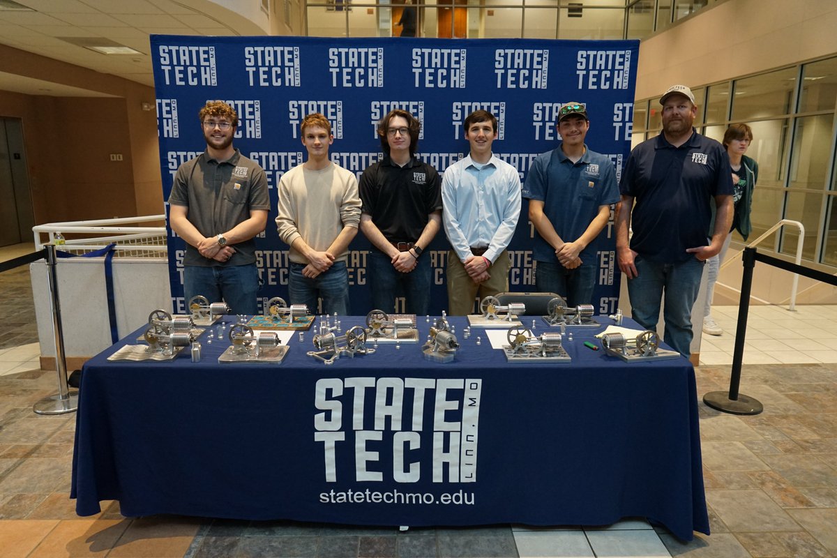 Students from our Precision Machining Technology program spent the semester working on their final project. Today we had the chance to show it off in the ITC rotunda. So Cool!