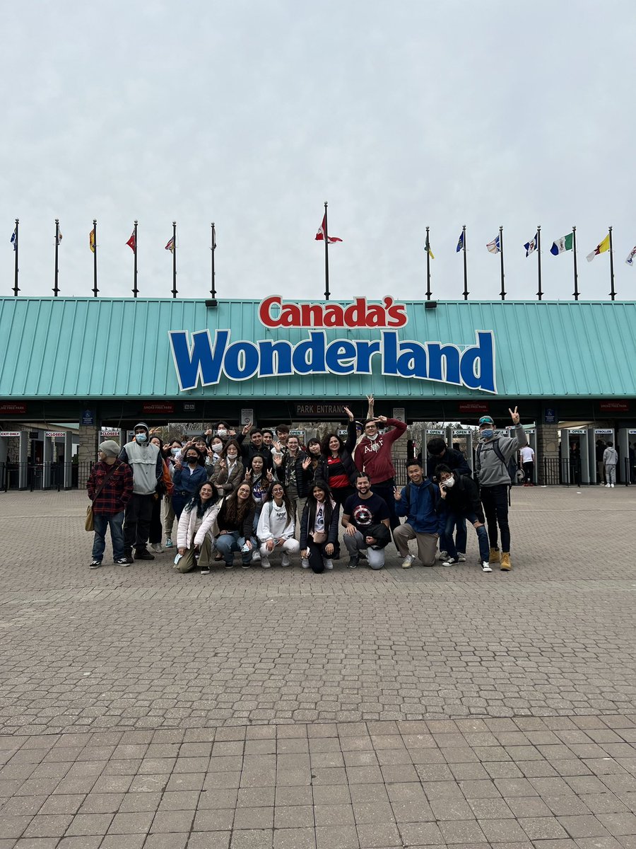 umcollege's tweet photo. Wander often, wonder always. Field trip to Canada’s Wonderland! Let the good times roll. 🎉🎢🌞
#UMC #umctoronto #umcollege #canada #studyincanada #spring #events #englishlearning #freeenglishlearning #learnenglish #learnenglishfree #activities #canadaswonderland #friday https://t.co/KVJizdV3Mm