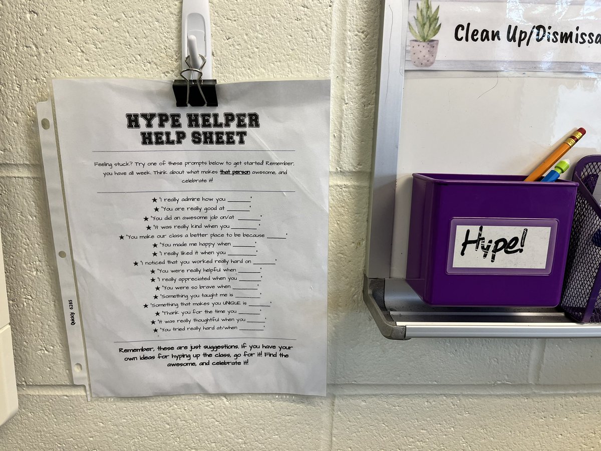 NLESDPsych (@nlesdp) on Twitter photo In a large class, strategies like this really help maintain prosocial behaviour. The students in Ms. Barter's large class of Grade 4s at <a href="/OctagonPond/">Octagon Pond Elem.</a> report that they love it and all the hype they get makes them feel great!
Who can you hype up today?? 😄
#feelgoodfriday In a large class, strategies like this really help maintain prosocial behaviour. The students in Ms. Barter's large class of Grade 4s at <a href="/OctagonPond/">Octagon Pond Elem.</a> report that they love it and all the hype they get makes them feel great!
Who can you hype up today?? 😄
#feelgoodfriday
