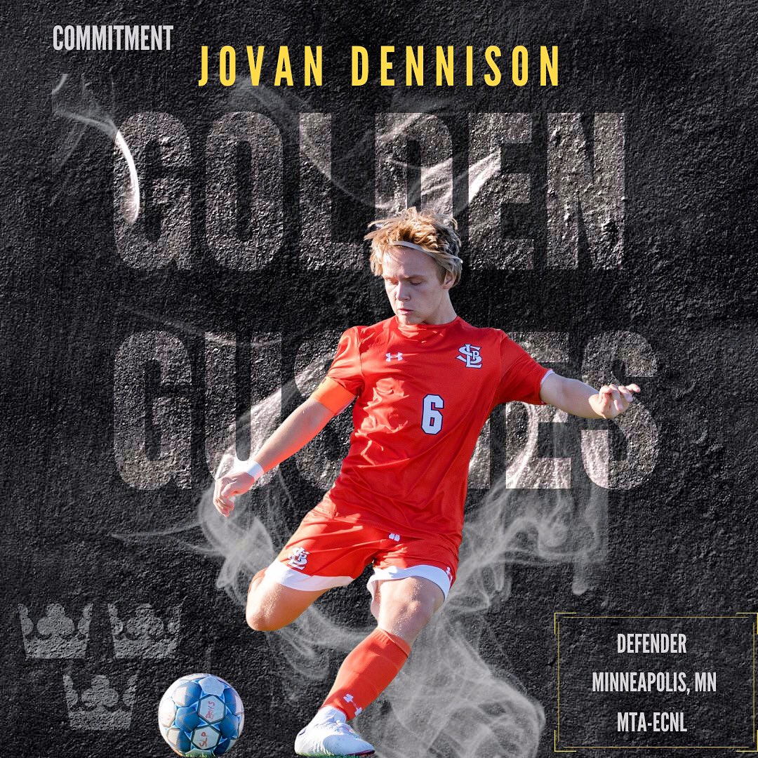 gustiemsoccer's tweet photo. Welcome to the Fam, Jovi!
This @MNTHUNDACADEMY ECNL &amp; @SLPBoysSoccer product can play any of 4 defensive roles. A quality addition all around!

#GoGusties 👑👑👑 https://t.co/6dmTLTY6hp