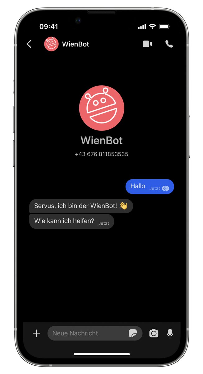 Back to the Roots. 🔙 Der @WienBot ist jetzt auf Signal Messenger. 💬 Direkt am Kanal der Wahl unter Freunden plaudern. 🐶
Direktlink: signal.me/#p/+4367681185…

#Signal #Messenger #WienBot #SmartCity #DigitalCity #ChatCity #Wien