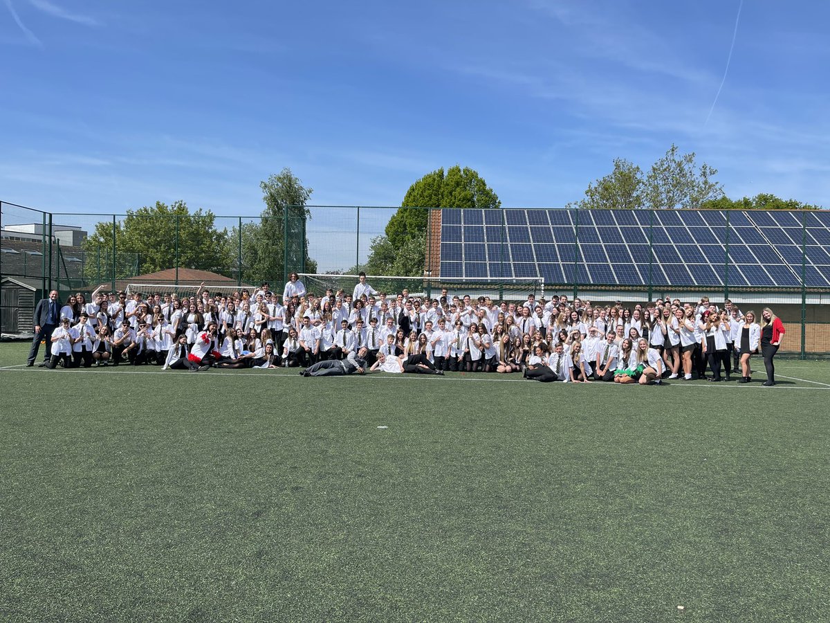 MsDysonMaths's tweet photo. The most wonderful year group a Head of Year could’ve asked for! 

It was a big goodbye to the Year 11s of 2022 as they start their exams next week!

Lots of memories and celebrations today 💙💛

Good luck Year 11 - go smash it! 💪🏻 https://t.co/23UnZn7TCu