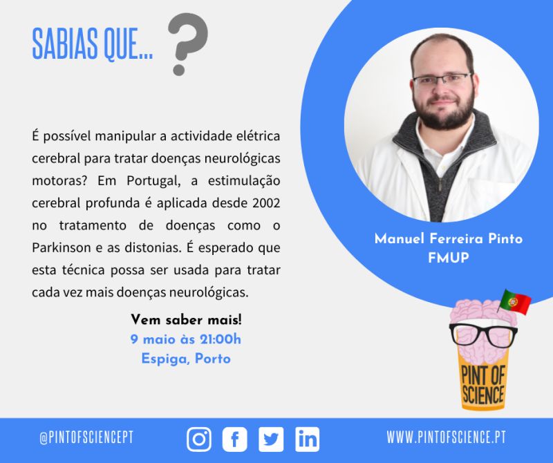 pintofsciencePT's tweet photo. Manuel Ferreira Pinto vem falar-nos sobre tronco cerebral e circuitos neuronais.
09 de Maio, às 21:00, na Espiga.
#pint22 #pintworld #posPT #porto #cartaz #scicomm #scicommpt #cabecinhapensadora #ciencia #sciencefiction https://t.co/ksntvTjcoW