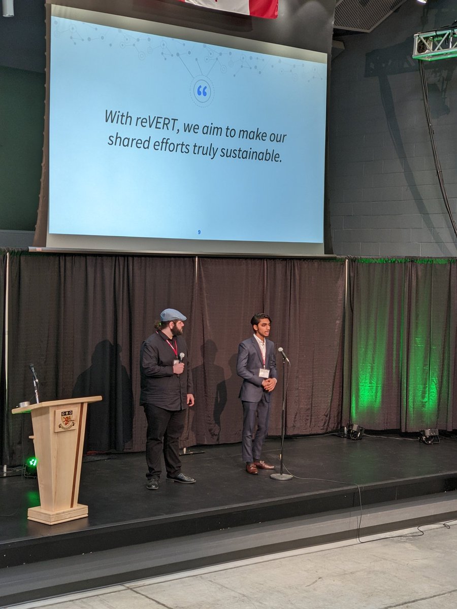 stclairrobotics's tweet photo. It's Ford Innovation Showcase day at @StClairCollege  @StClairResearch .

Sahran and partner from mobile apps Dylan presenting on their recycling sorting project. https://t.co/JBhzfLj9nt
