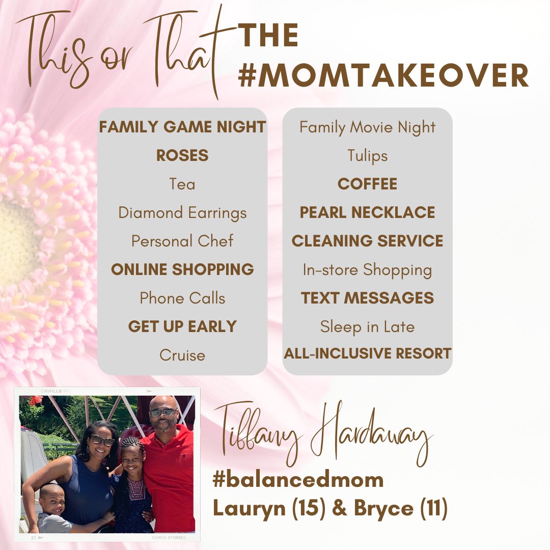 FIBC1905's tweet photo. The #momtakeover is here and we're celebrating just a few of the FIBC mothers and mother figures including Tiffany  Hardaway.
She's a #balancedmom who's favorite mom memory is watching her children's first healthy laughs, not a giggle, but a real laugh.
#mothersday #celebratemom https://t.co/RPfZHYm5wo