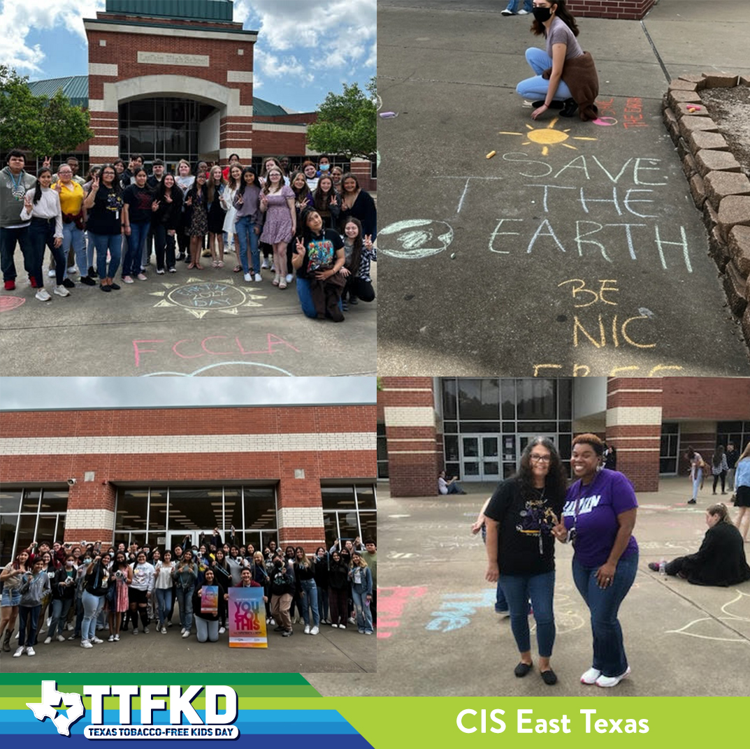 TxSayWhat's tweet photo. We are amazed at the wonderful Texas Tobacco-Free Kids Day projects youth groups across the state completed in April! Report any projects you complete for a chance to be featured on our social media. #majorKEY #KEYtosuccess #TTFKD (1/2) https://t.co/0gdExjNeXR
