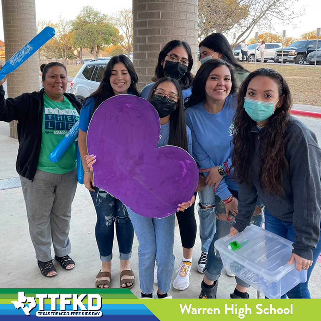 TxSayWhat's tweet photo. A few more pictures from Texas Tobacco-Free Kids Day Projects held across the state! @WarrenStuco @BrazosportISD @chslions_stuco #majorKEY #KEYtosuccess #TTFKD (2/2) https://t.co/SRII7vD5LC
