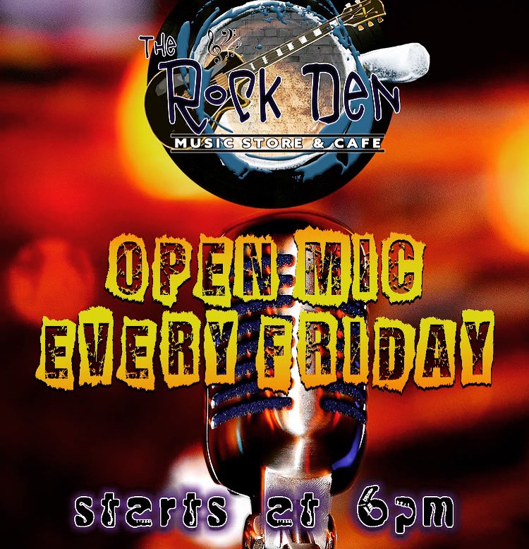 Friday is finally here! Come tonight to our open mic for a night full of music, friends and fun! 6pm to 9:30pm.BYOB is allowed. 
Open Mic Night Deal: Get a 15% off Guitars and Amps! 🤑
#openmicnight #supportlivemusic #livemusic #musicvenue #supportsmallbusiness #supportlocal