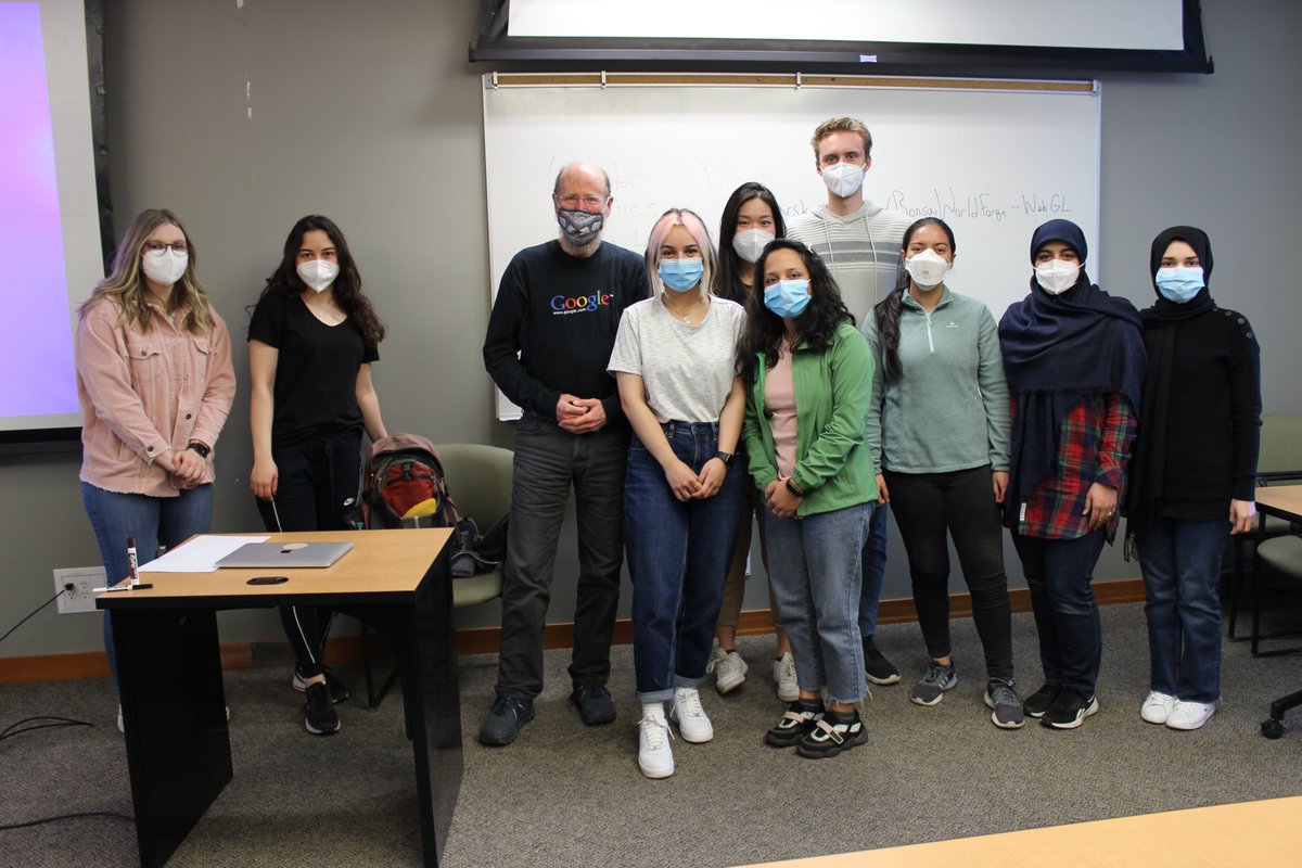 awshehata's tweet photo. Thanks @PatrickPilarski and @AmiiThinks team for the very engaging workshop! The @UA_SMARTNetwork @NSERC_CRSNG CREATE students enjoyed it very much! https://t.co/XLd8y25Tyi