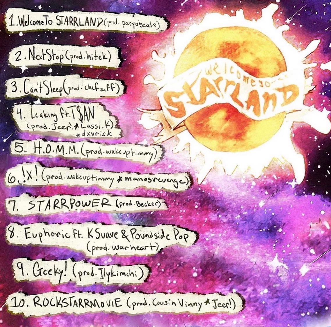 2300_jeer's tweet photo. @daystarrlol welcome to starland tracks 4 and 10 produced by me https://t.co/YKiEFaHE20
