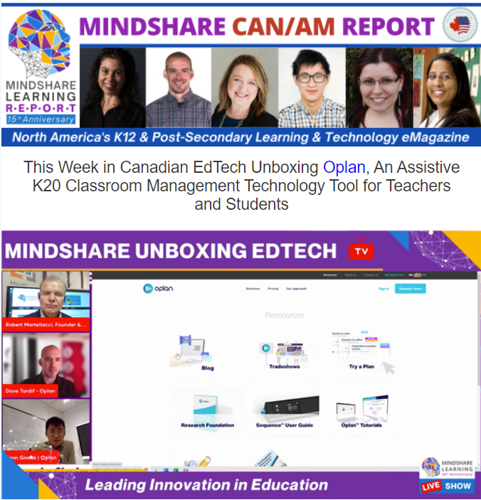 MindShareLearn's tweet photo. CanAm #EdTech Report eMag by MindShare>> #MindShareTV Podcasts Unboxing @Oplanlearn 8 More Days to Enter Schools of the Future! Unboxing Edwin Classroom #Contest Prizing, Teacher Appreciation, @WeAreClassTech Webinar, Top10 News &amp; Research Vol.15, Issue 3
https://t.co/9s59YuqQCD https://t.co/A6QYAKMgUK