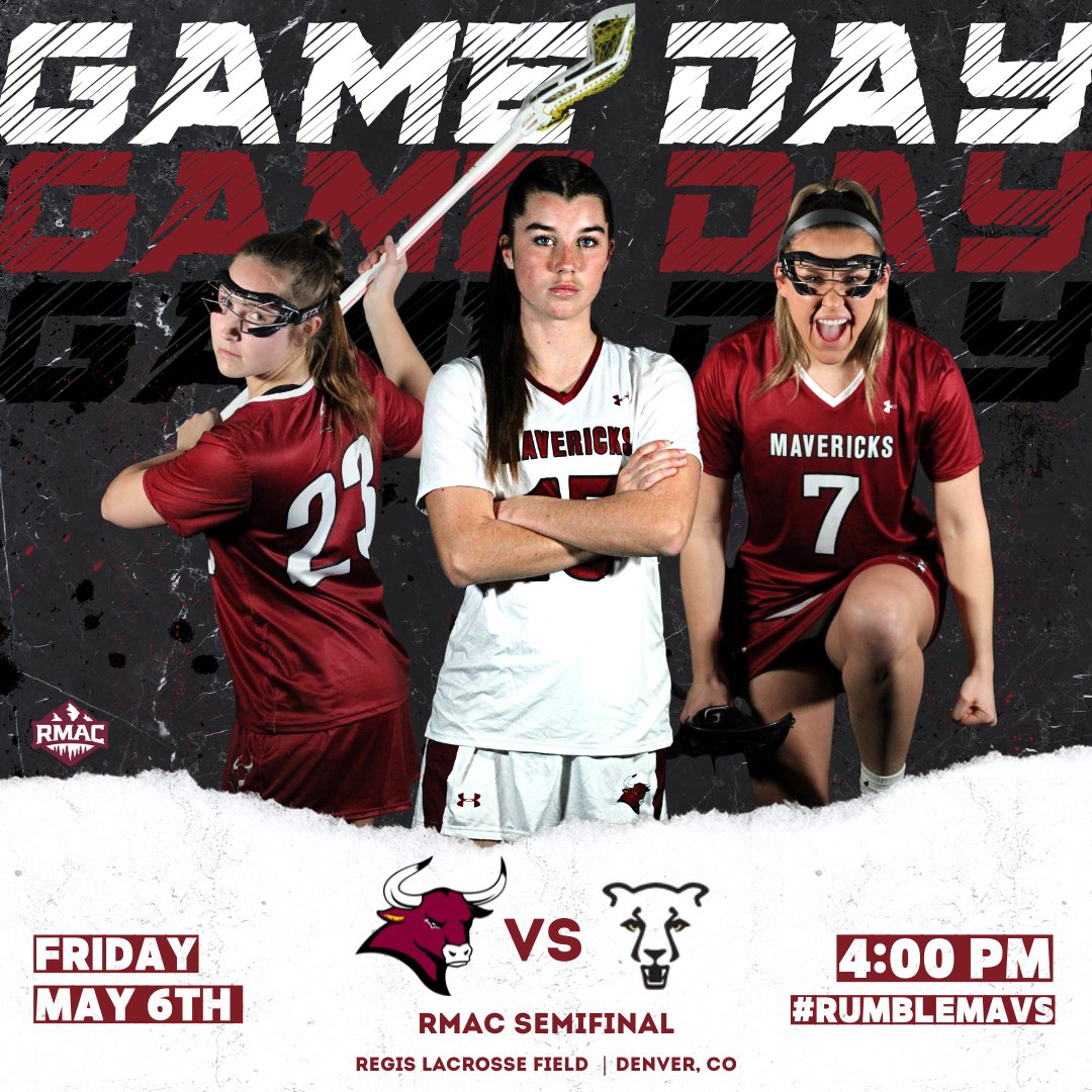 ‼️GAME DAY ALERT‼️ MAVS take on UCCS for the @rmac_sports tournament semifinal game today in Denver at 4pm. LETS GET READY TO #RUMBLEMavs🤘 #BFB #POY #A2 #FIWB #GAMEDAY #d2lax