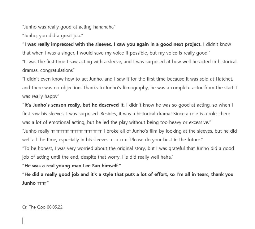 hiyooksung's tweet photo. 06.05.22 Junho On Hot Topic The Qoo "Best Actor Baeksang Award"

“It's Junho's season really, but he deserved it. I didn't know he was so good at acting, so when I first saw his sleeves, I was surprised."

#LeeJunho #이준호
#BaeksangArtsAwards2022 https://t.co/77Wbskr1q9