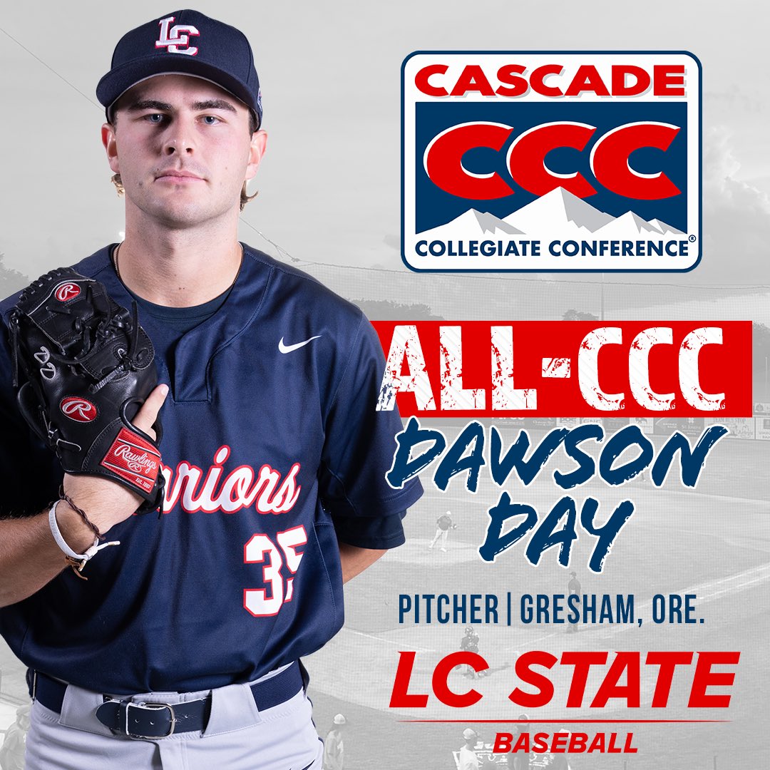 Huge shoutout to our pitchers Trent Sellers, Eric Chavarria, and Dawson Day for earning CCC recognition! 

• Trent Sellers earns CCC Pitcher of the Year.

•Eric Chavarria earns CCC Gold Glove.

•Dawson Day earns all CCC Honors.