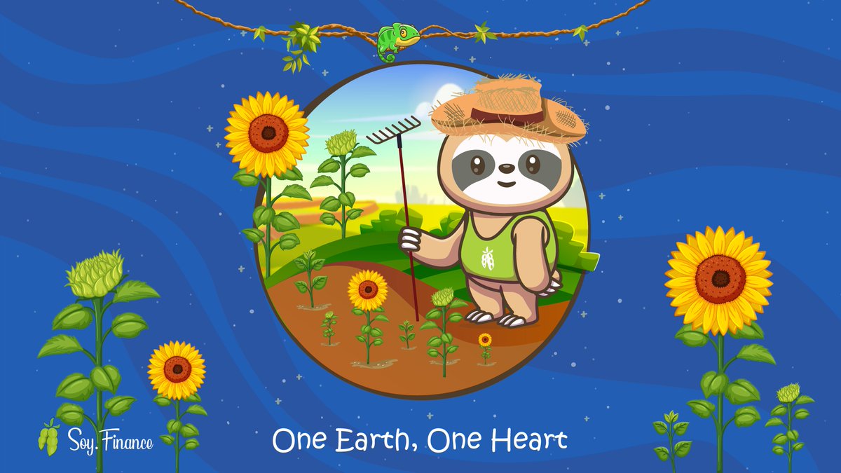 Here is the 8th release of our #CharityNFT series!

This #NFT is all about farmers and for this occasion, our Sloth is back in his farmer's outfit!

All funds raised will be used to support humanitarian causes.

One Earth, One Heart 🌎💚
➡️ app.soy.finance/nft

#DeFi &amp; #NFTs