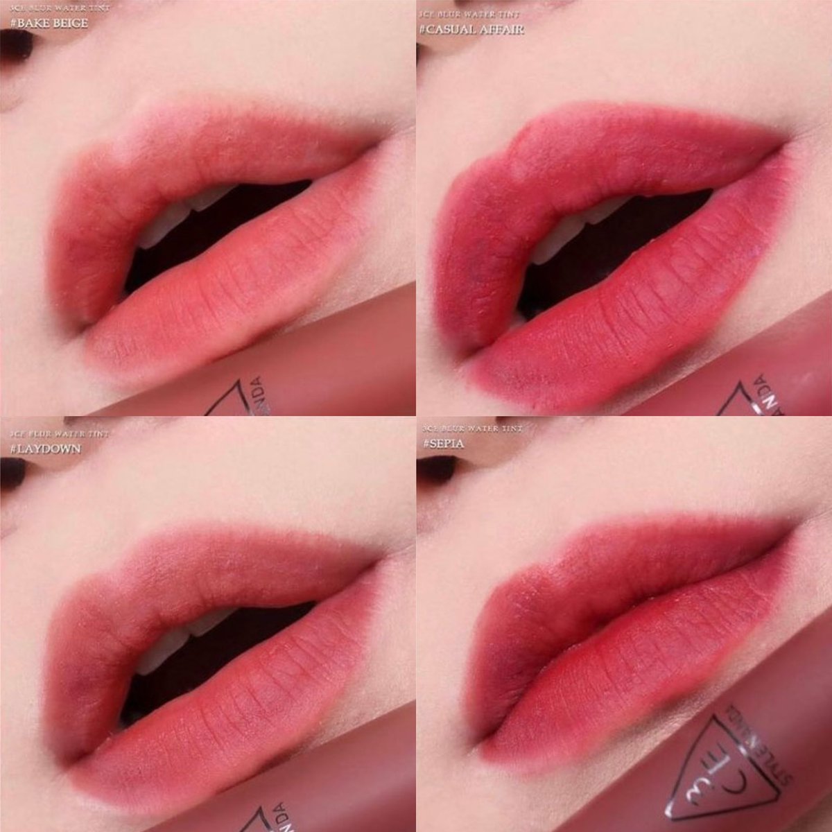 It_s_Me_Shop's tweet photo. พร้อมส่ง 

🌟 3CE Blur Water Tint
มี 4 สี 

BAKE BEIGE
CASUAL AFFAIR 
LAYDOWN
SEPIA 

💰370฿ 
🚚 ส่งฟรี ลทบ. https://t.co/5OKgrHZ1pL