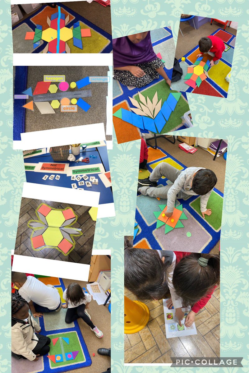 TerraceRoad's tweet photo. #trpfoxes have worked really well this week in maths. We’ve been learning about symmetry and finding lines of symmetry in letters, nature and creating our own symmetry using 2D shapes! #trpmaths https://t.co/0qSgTtwksm