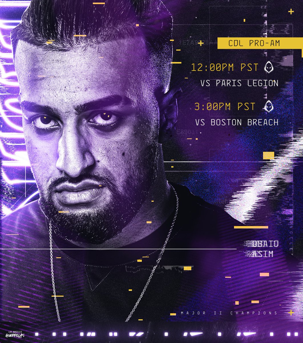 Two must-wins against familiar foes.

Pro-Am Day 2 is set to be a good one.

#LightsOut #CDL2022